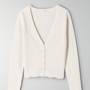 Aritizia Wilfred Evie Cardigan in Oak